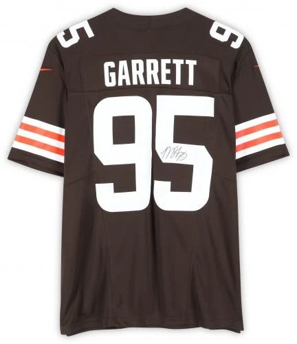 Myles Garrett Cleveland Browns Autographed Nike Brown Limited Jersey - Image 3 of 4