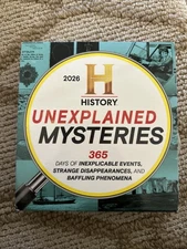 2026 History Channel Unexplained Mysteries Boxed Calendar New!