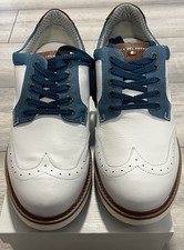 Duca Del Cosma Golf Shoes  Style Elpaso Colour White / Blue Size UK 10 EU 44