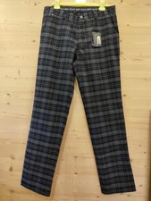 Daily Men Golf Hose Gr. 50 (Lang) Np. 119,- Schwarz Karo Stretch Kariert GG-387