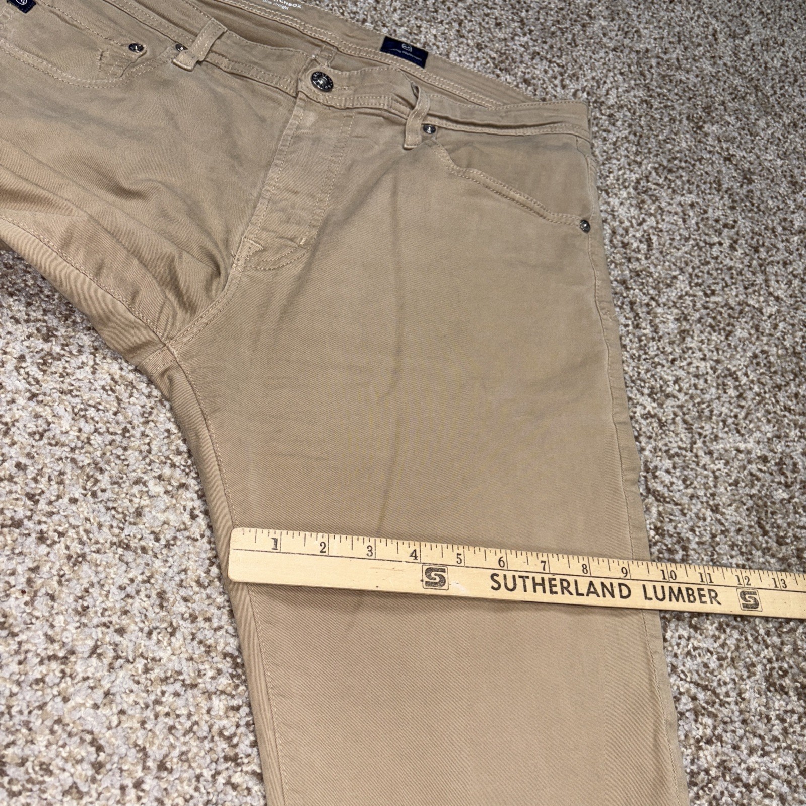 AG ADRIANO GOLDSCHMIED THE MATCHBOX SLIM STRAIGHT Pants MENS SIZE 34x33 - View 13