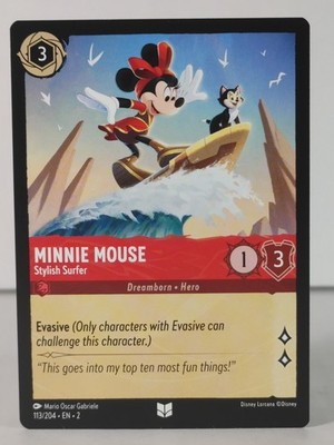 Minnie Mouse - Stylish Surfer - Rise of the Floodborn LORCANA #113  - singles