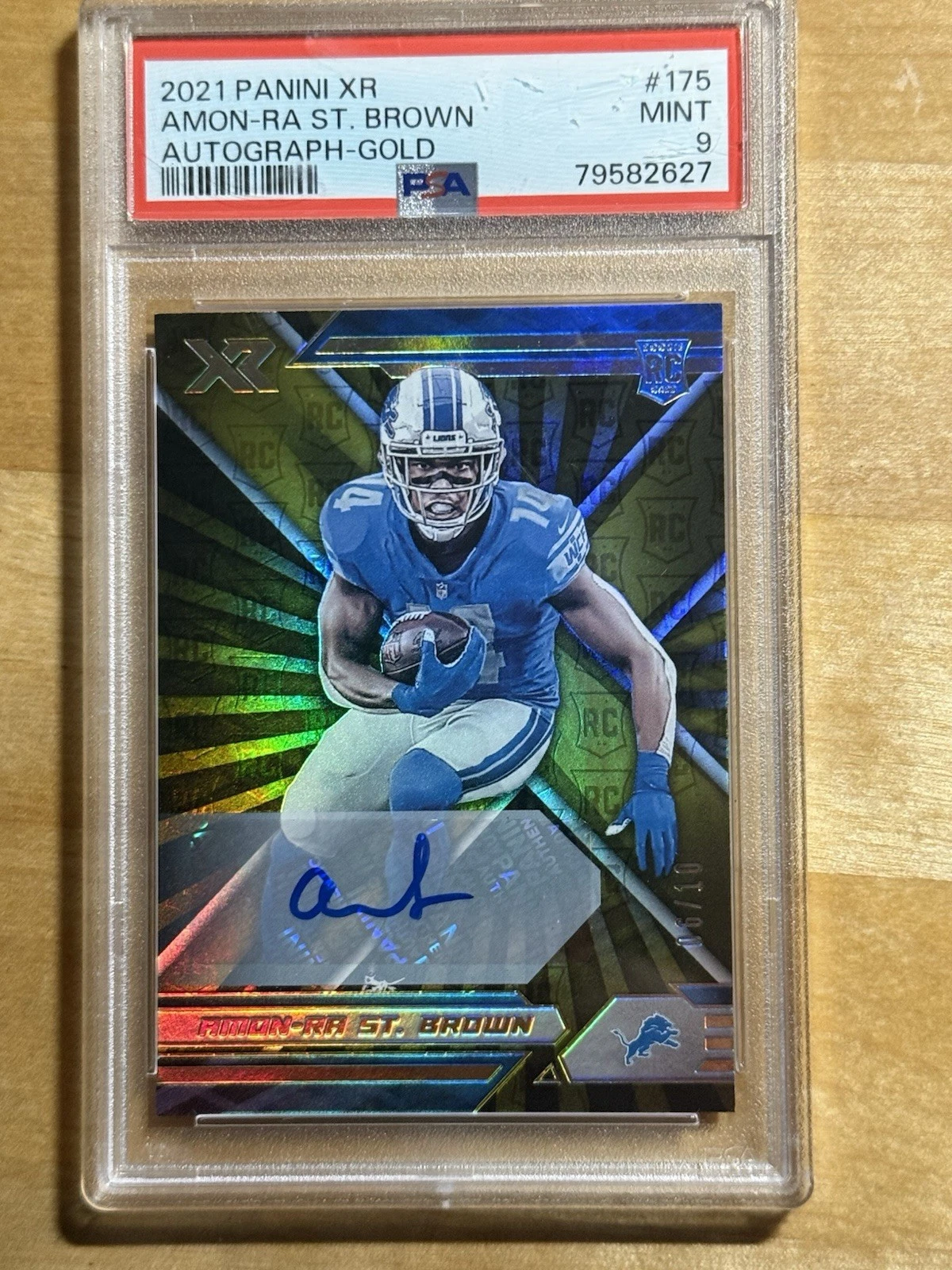 Amon-Ra St. Brown Panini XR #175 Autograph-Gold