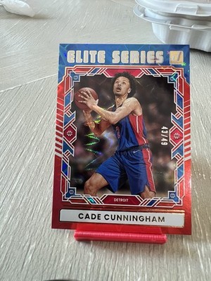 2025-2026 Donruss /49 Cade Cunningham Elite Series #13 Red Blue Parallel