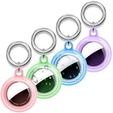 Waterproof Case for AirTag4 Pack - Shockproof  Dustproof for Apple AirTag Hol...