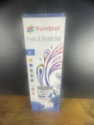 Humbrol Emaille Matt Lack & Pinsel Set