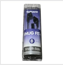 Magnavox MHP4820M-BK Gummy Earbuds with Microphone in Black  Available in...