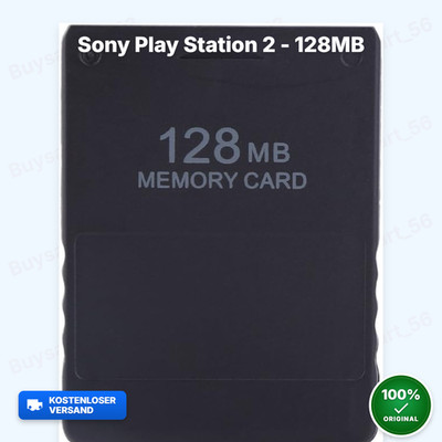 128 MB Memory Card - Sony PS2 Playstation 2 Spielstand Speicherkarte Slim NEU
