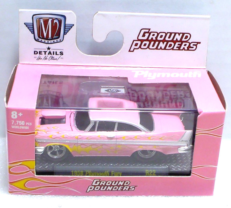 M2 Machines Ground Pounders 1958 Plymouth Fury 1:64 Diecast 1/7750