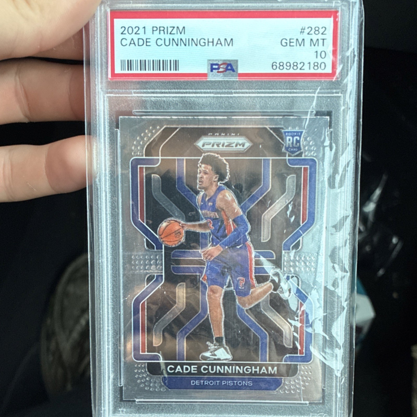Panini 2021-22 Prizm Cade Cunningham Rookie Base #282 PSA 10 Detroit Pistons