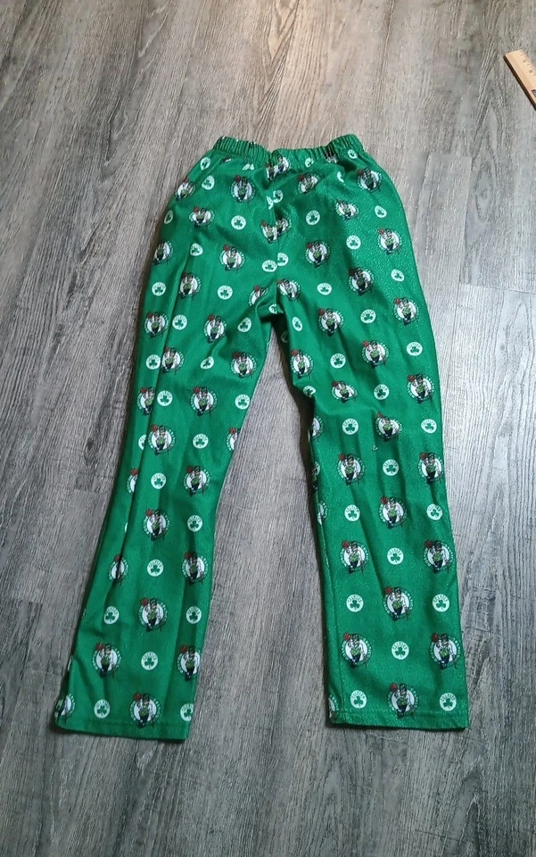 波士顿凯尔特人睡衣裤男式小号绿色全印花柔软休息室 UNK NBA — 第 2/4 张图片