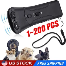 Ultrasonic Anti Dog Barking Device Pet Trainer LED Light Gentle Chaser Style Lot