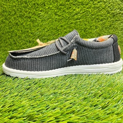 Hey Dude Wally Eco Sox Charcoal Gray Mens Size 8 Casual  display picture 2