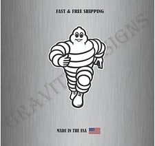 MICHELIN MAN DECAL STICKER VINYL TRUCK CAR BUMPER VEHICLE WINDOW WATER RESISTANT