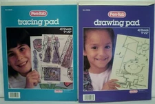 Vintage Pen-Tab Tracing Pad #52070 and Drawing Pad #52068