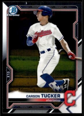 2021 Bowman Chrome Prospects Carson Tucker G864 Cleveland Indians #BCP ...