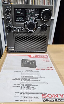 Sony ICF-5900W Portable Multi-Band Radio Receiver for sale online