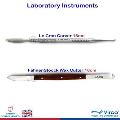 VIRCO Dental Laboratory Technician Ki Wax Cutter LeCron Carver 2 pieces Instruments