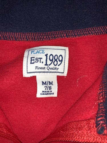Preowned- The Childrens Place Half Zip Fleece Sweater Boys (Size M) - Picture 5 of 8