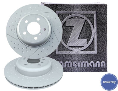 ZIMMERMANN BRAKE DISCS 345MM REAR BMW 3 SERIES 4 SERIES F30 F31 F34 F80 F32 F33 F82