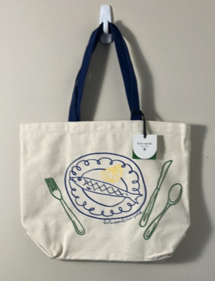 トートバッグ kate spade x Target Fish Embroidered Canvas Tote Bag Kate Spade New York x Target Fish Embroidered Canvas Tote