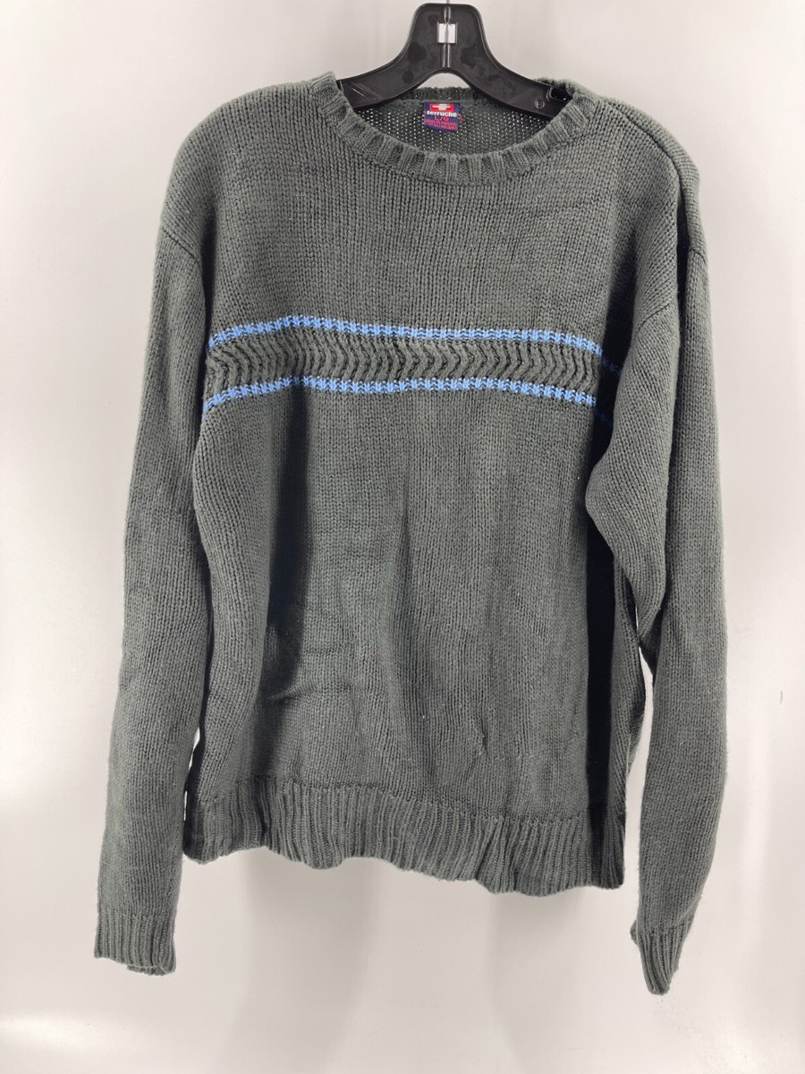 Vintage 90s Y2K Ferruche Men's Gray Long Sleeve Knit Sweater Vintage 90s Y2K Ferruche Men's Gray Long Sleeve Knit Sweater