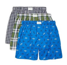 TOMMY HILFIGER MEN X3 - SZ HUNTER XLARGE - PACK SLIM FIT WOVEN BOXER UNDERWEAR