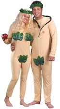 Fun World Adam & Eve Bible Story Apple Serpent Halloween Couple's Costume 5068