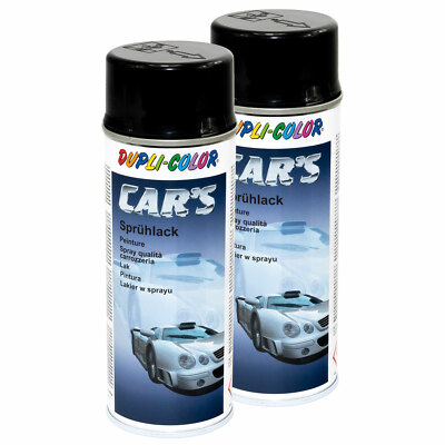 Lackspray 2 x 400 ml Lack Spray Sprühlack schwarz glänzend DUPLI-COLOR 385865