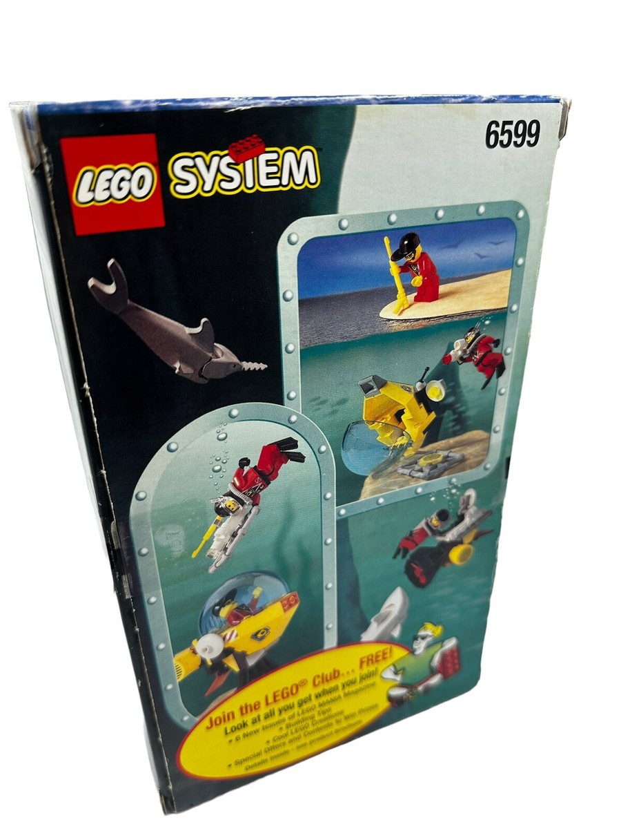 Lego 6599 - Shark Attack - 1997 - 100% Complete With Box & Manual