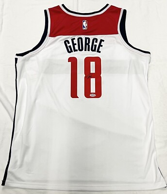 Kyshawn George Signed Autographed Washington Wizards Jersey PSA