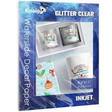 Koala Waterslide Decal Paper Clear GLITTER In...