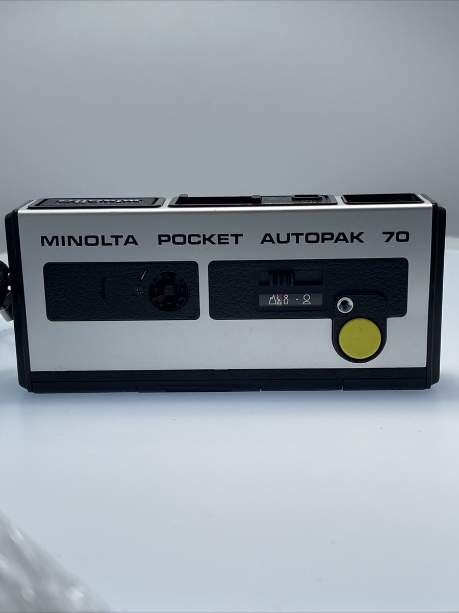 Minolta Pocket Autopak 70 フィルムカメラ　レトロ VINTAGE Minolta Pocket Autopak 70 Film Camera With Original