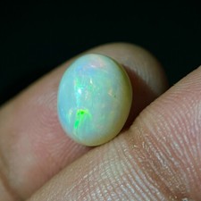 2.70 Cts Natural Ethiopian Opal Welo Multi Fire Opal Cabochon Gemstone 11x9 mm