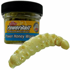 Berkley Powerbait Honey Worm - Yellow