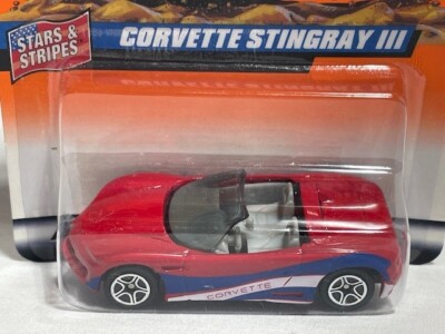 Matchbox Stars & Stripes Corvette Stingray III, #2, Red, 1/64, NIB
