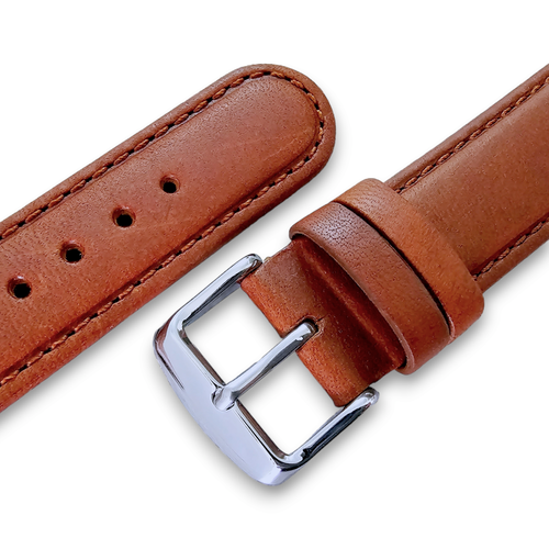 Padded Luxury Leather Watch Strap Band Stitched Mens Womens Ladies 8mm to 26mm - Picture 29 of 85