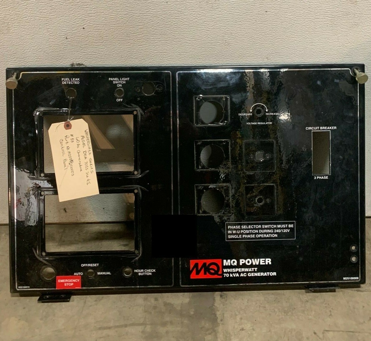 Multiquip Controller Multiquip Control Panel DCA70SSJU4i Generator | MQ Power P/N ...