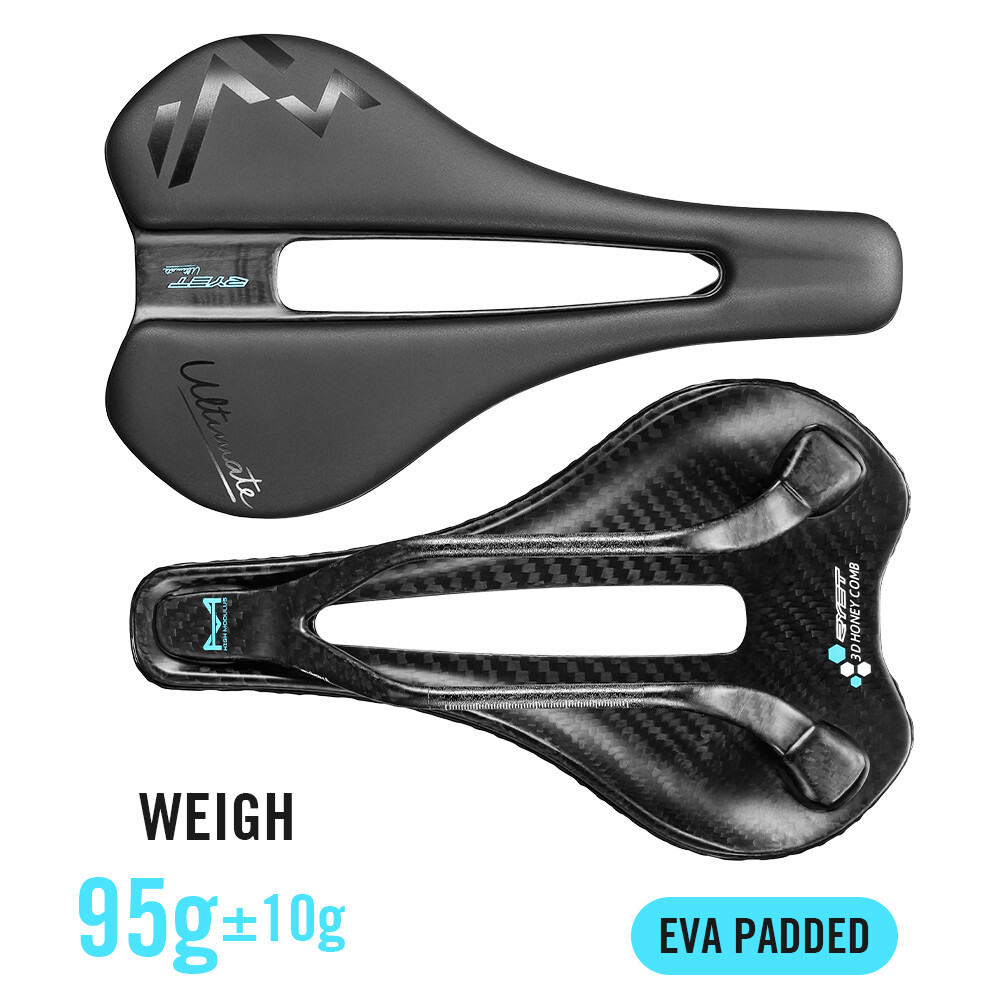 Carbon 3D-printed EVA Bike Saddle 230x140mm 7x7mm Road Mountain Gravel Saddle