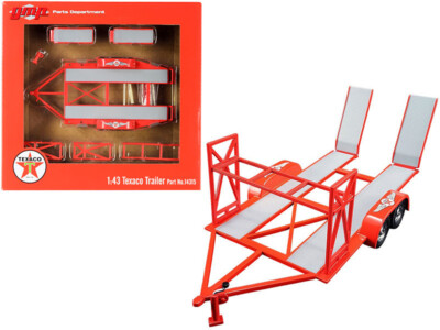 GMP Tandem Trailer Mit Reifenregal 1:43 Gulf