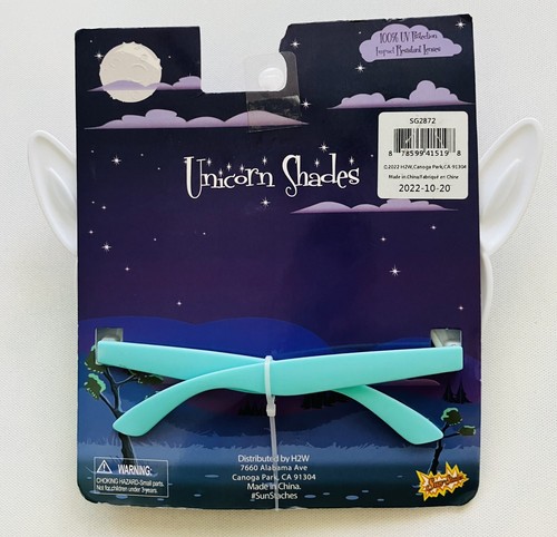 Costume Sunglasses Pink Hair Unicorn Big Eyes White Unicorn. NIB - Picture 2 of 2