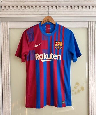 Barcelona 2021-2022 Home Soccer Jersey Football Kit Shirt Size S