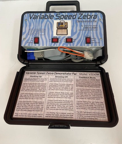 VARIABLE SPEED ZEBRA DEMONSTRATOR PAC MODEL: VZDEM
