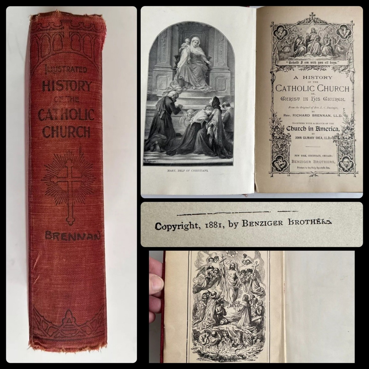 洋書 Where They Create 1881 Christ in His Church - A History of the Catholic Church