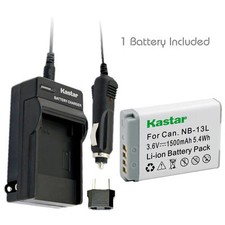 NB-13L Battery and Normal Charger for Canon PowerShot SX730 HS, G1 X Mark III