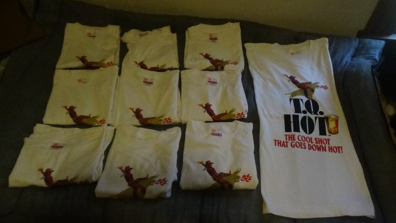Lot of TEN- T.Q.HOT  Men's White T shirt size L TQ  Hot,  T Q HOT, Men's White T