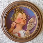 Knowles 1982 Norman Rockwell Collector Plate Making Believe At The Mirror 12385
