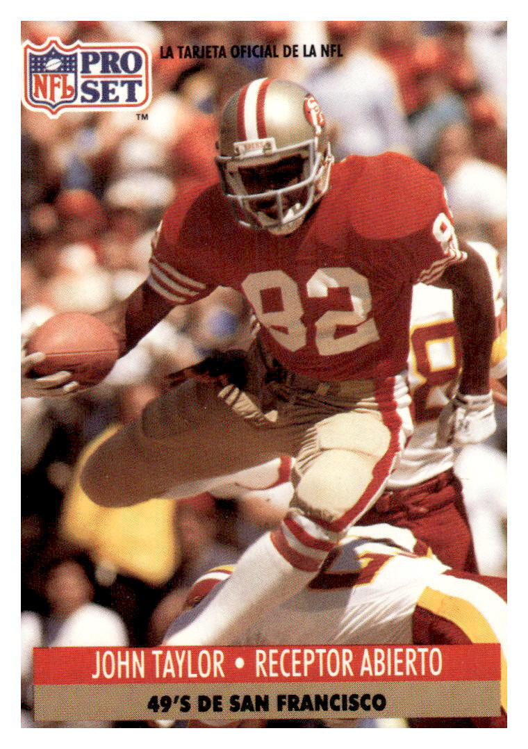 JOHN TAYLOR 1991 Pro Set Spanish #223 San Francisco 49ers