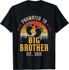 Promoted to big brother est 2025 for new baby vintage Gift Unisex T-Shirt