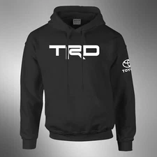 TRD, Outline or Solid Print, Black Hoodie